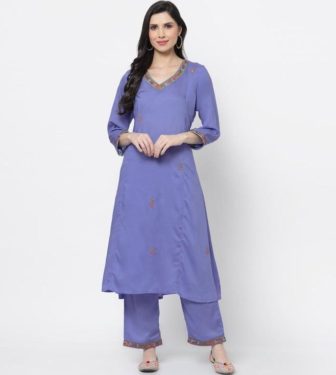 dart studio blue a-line kurta