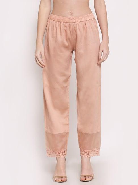 dart studio peach relaxed fit palazzos