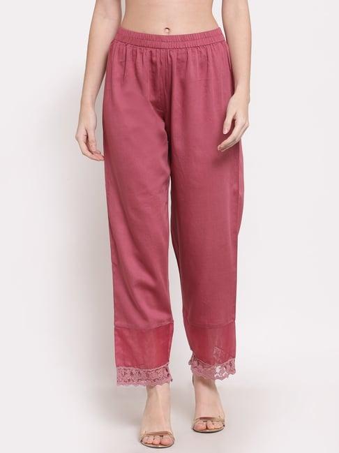 dart studio pink relaxed fit palazzos