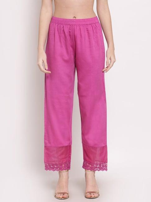 dart studio pink relaxed fit palazzos