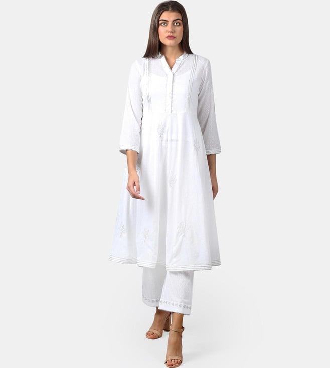 dart studio white a-line kurta