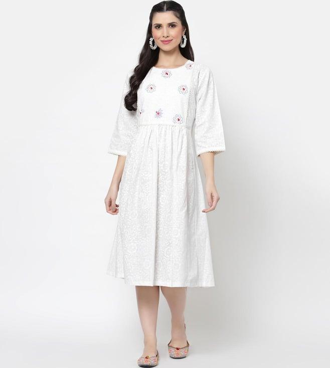 dart studio white dress