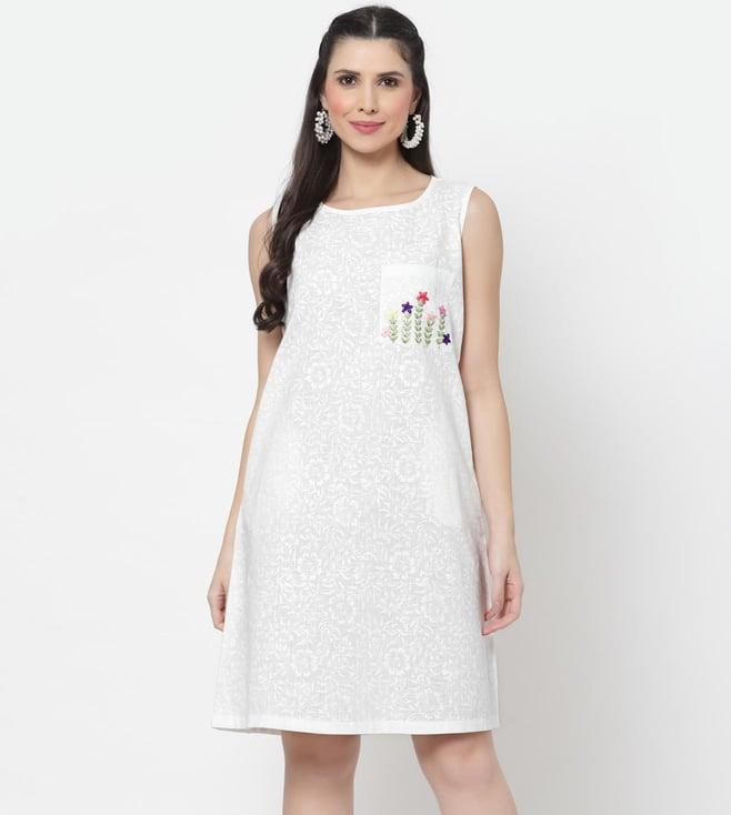 dart studio white dress