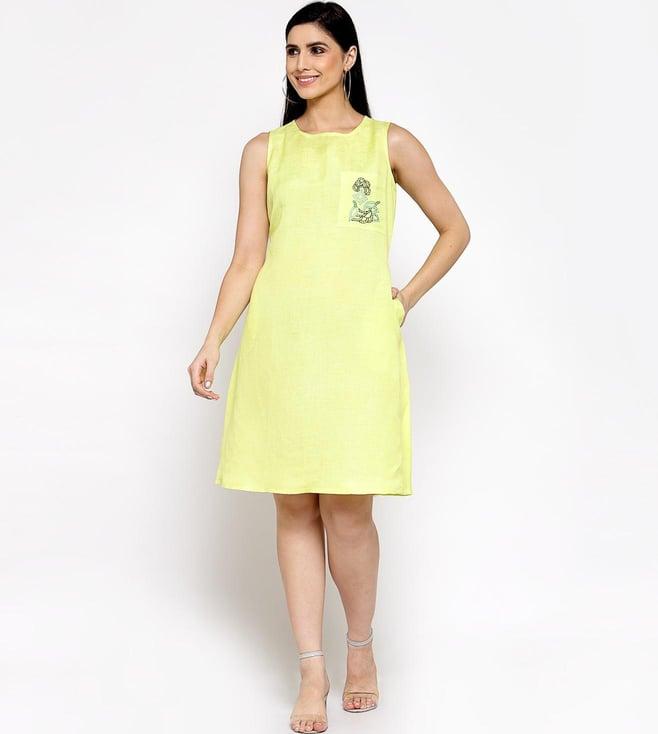 dart studio yellow dress