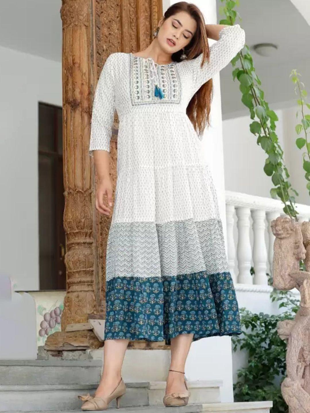 darvikaa collection women ethnic motifs yoke design gotta patti anarkali kurta