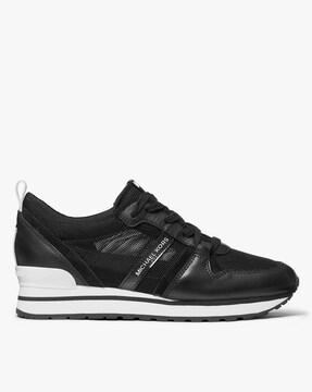 dash mesh and leather trainer shoes