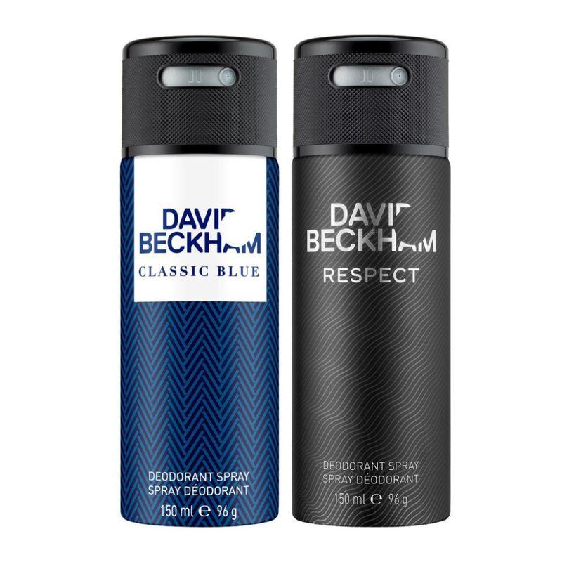 david beckham classic blue + respect deo combo set