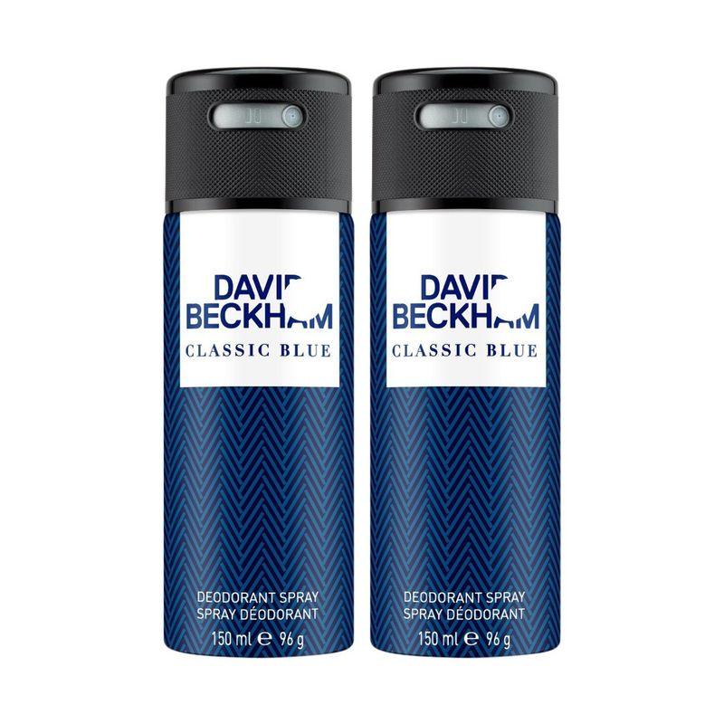 david beckham classic blue deodorant spray (pack of 2)