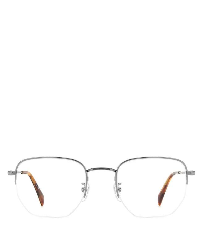 david beckham db 1153/g silver geometric eyewear frames for men