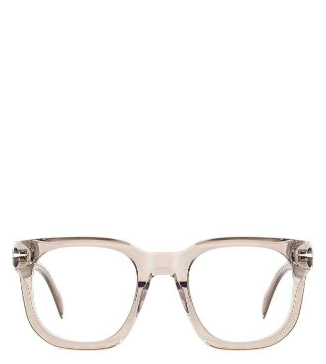 david beckham db 7123 beige square eyewear frames for men