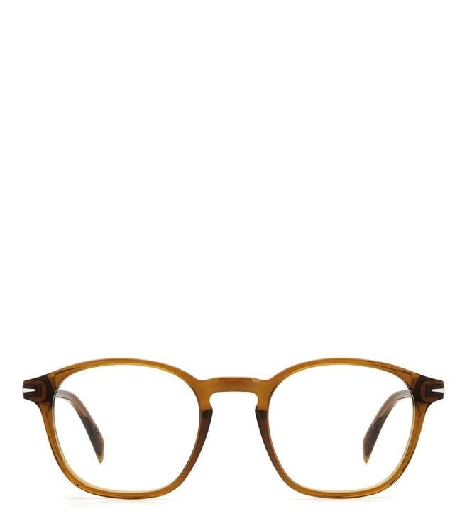 david beckham db1085 brown square eyewear frames for men