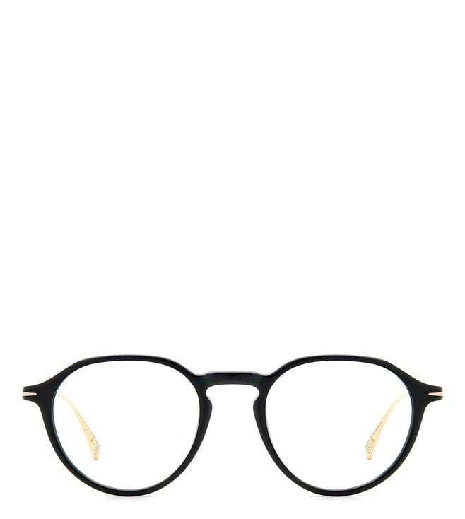 david beckham db1105 black oval eyewear frames for men