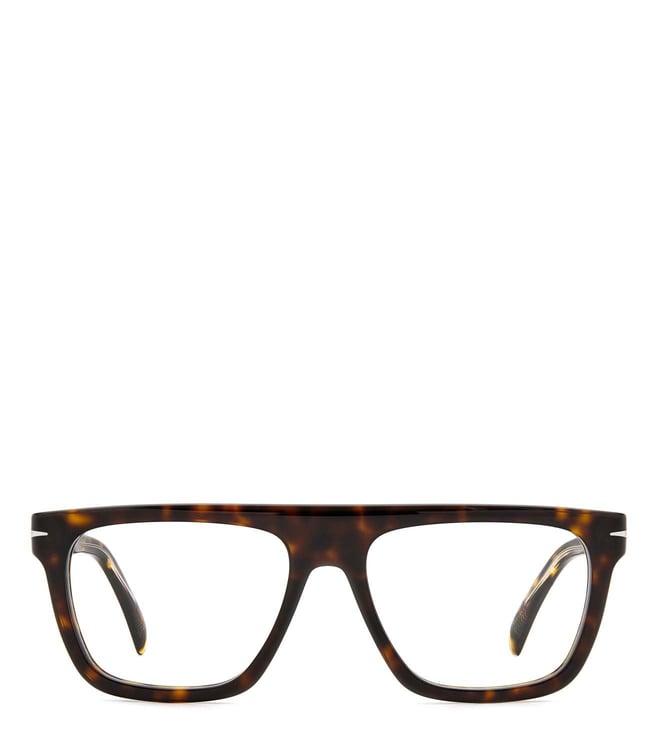 david beckham db7096 brown square eyewear frames for men