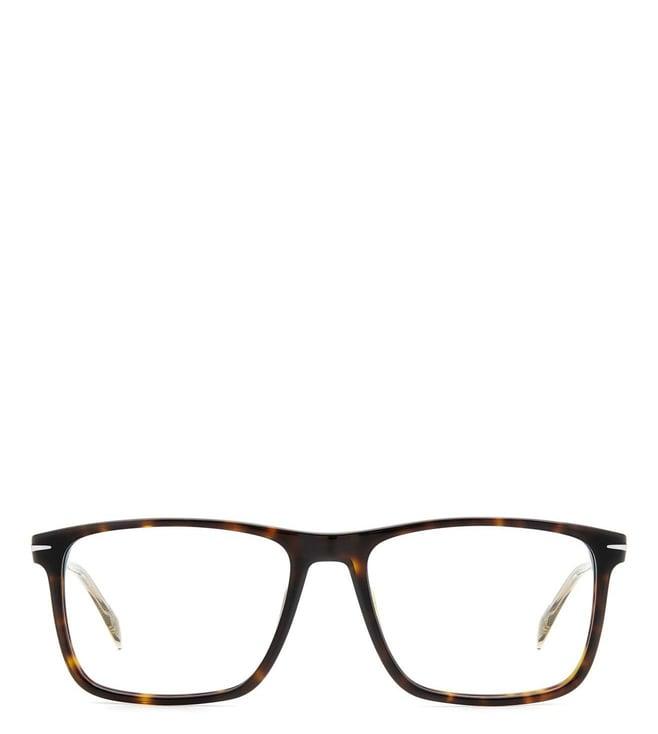 david beckham idb62br55 havana square eyewear frames for men