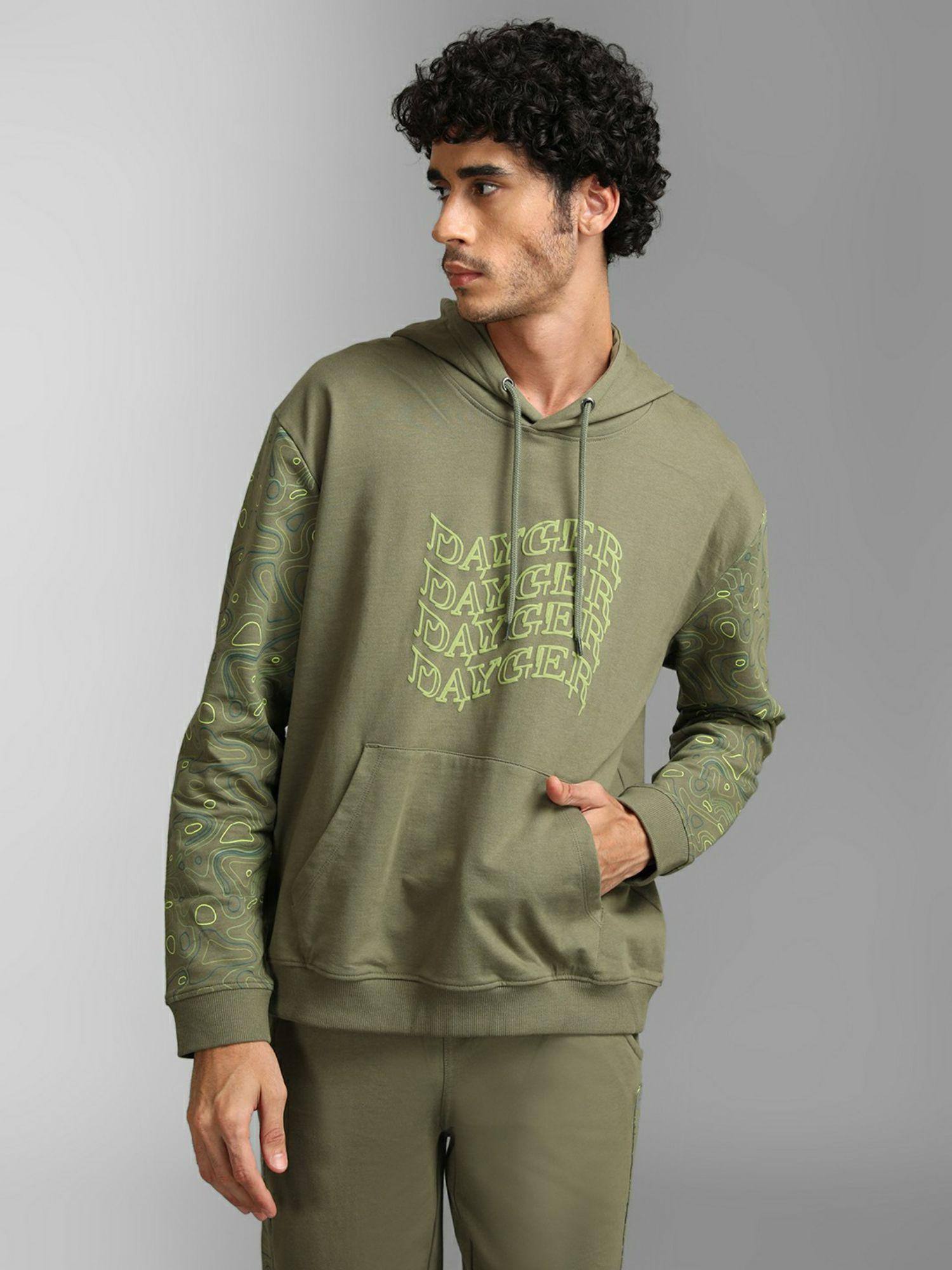 dayger printed men hoodie