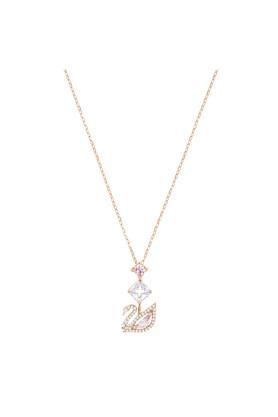 dazzling swan y necklace