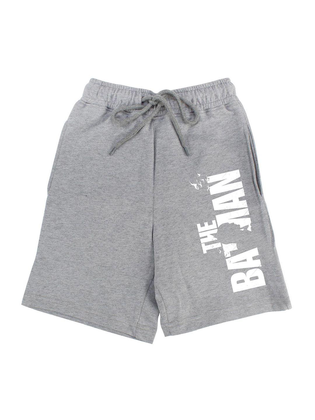 dc by wear your mind boys grey typography printed batman shorts