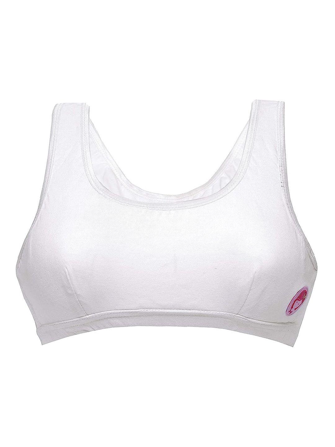 dchica non-padded coverage cotton sports bra