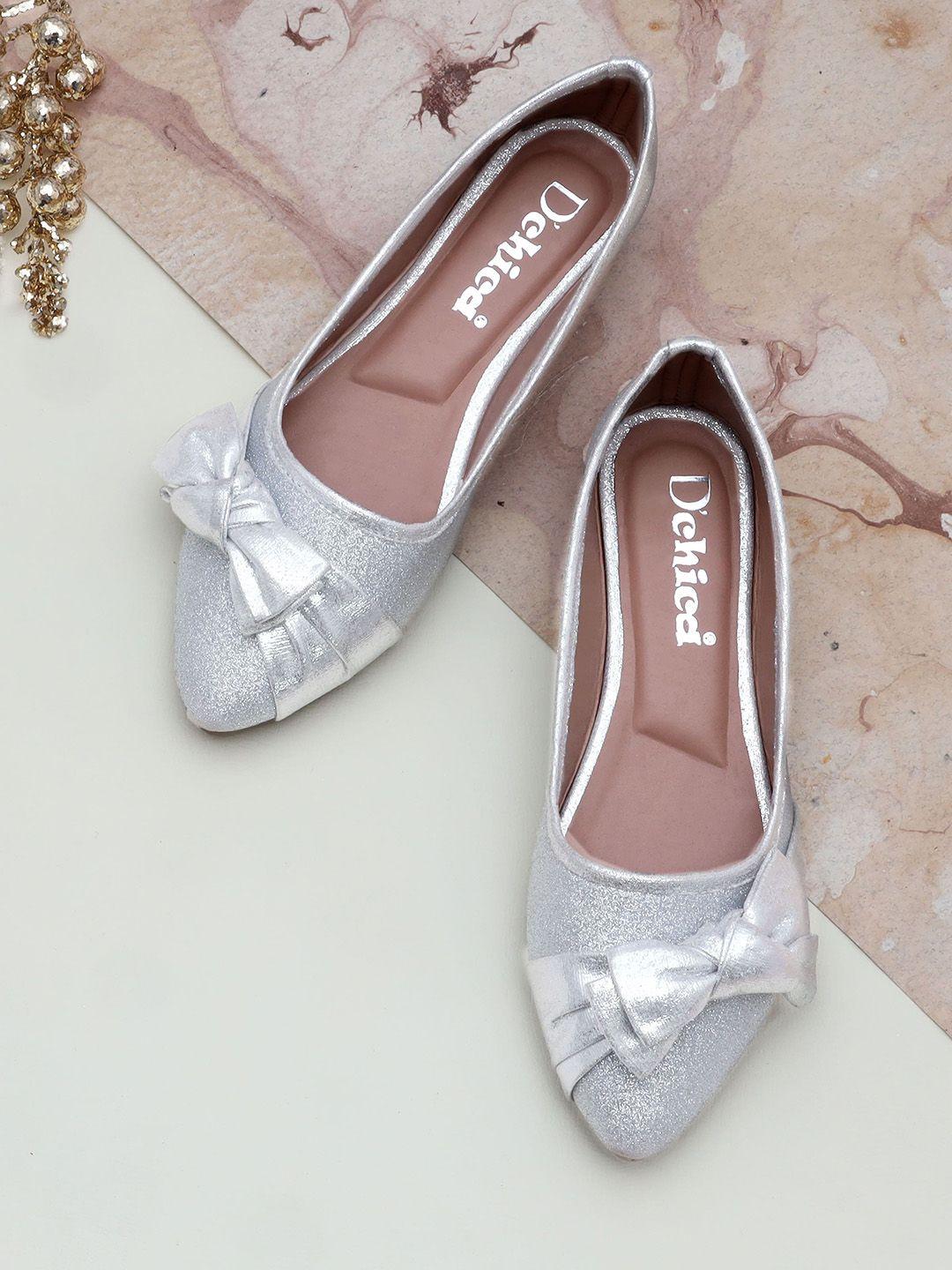 dchica girls embellished ballerinas with bows flats