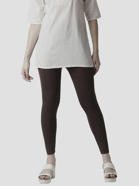 de moza brown regular fit leggings