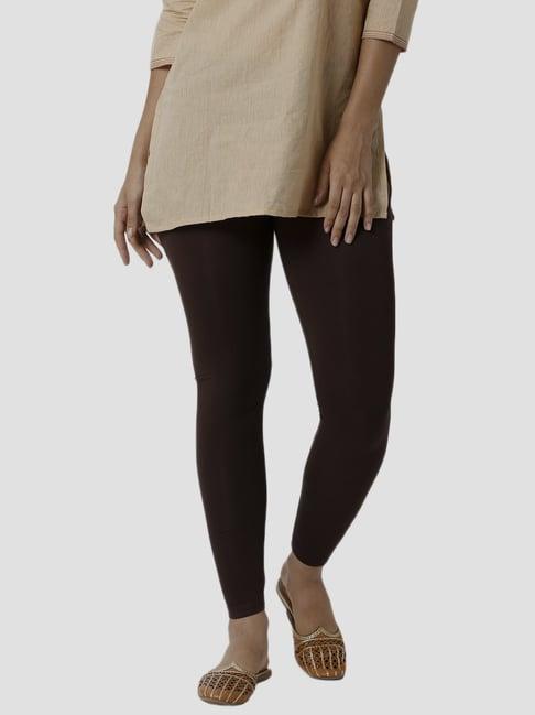 de moza brown regular fit leggings