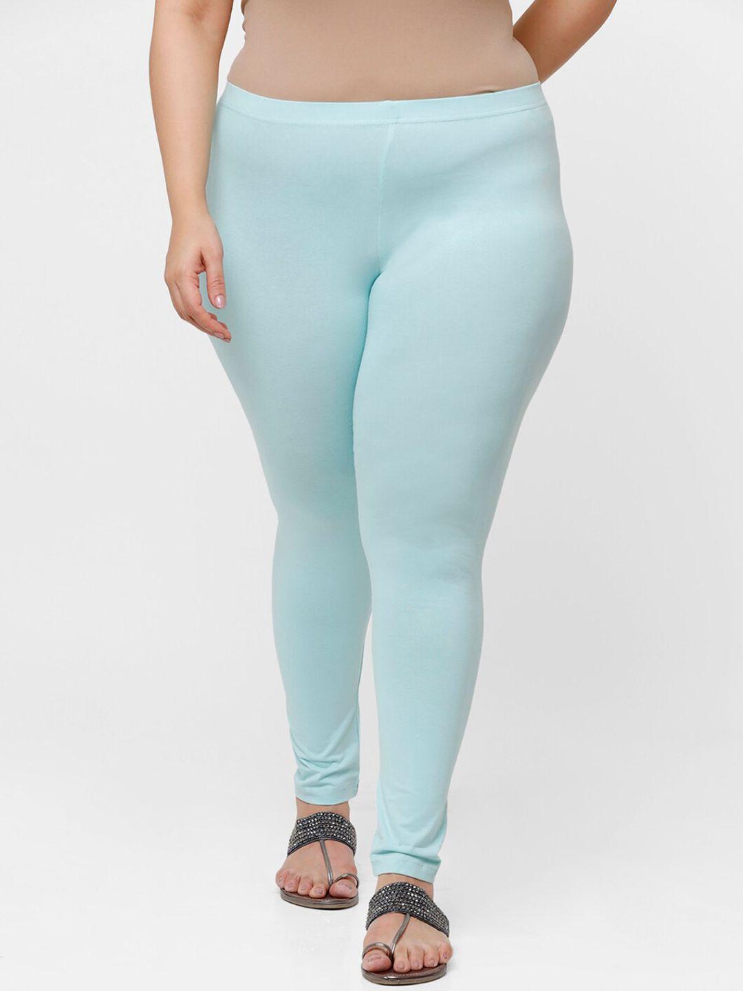 de moza plus size women sea green leggings