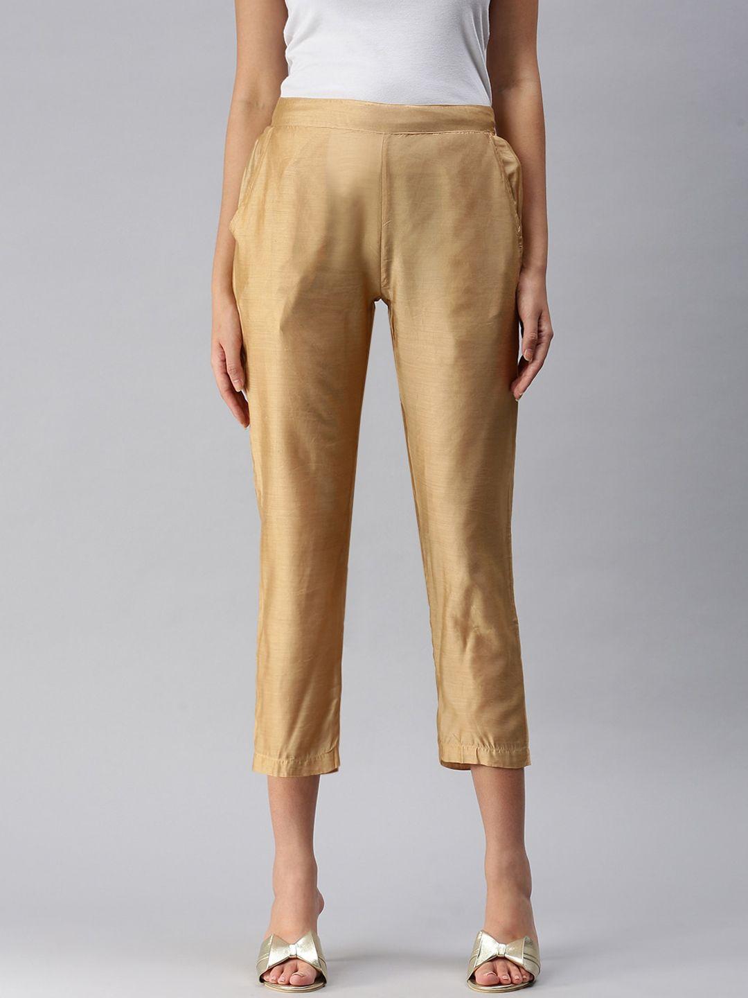 de moza women nude-coloured trousers