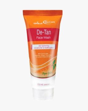 de tan face wash