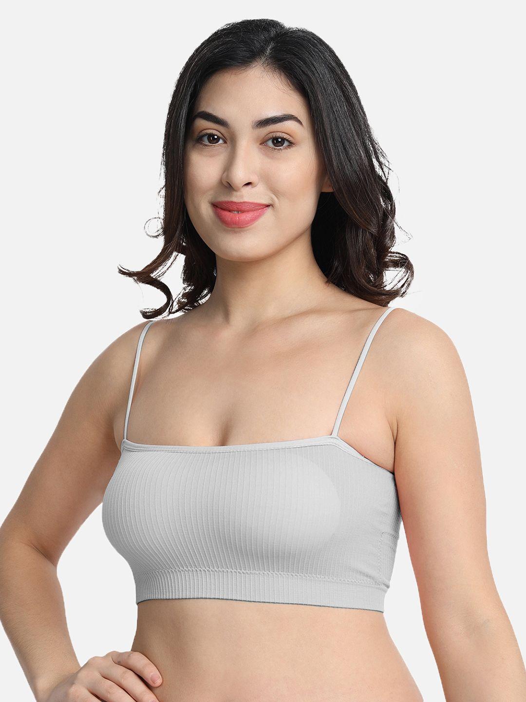 dealseven fashion grey non padded non wired bralette bra