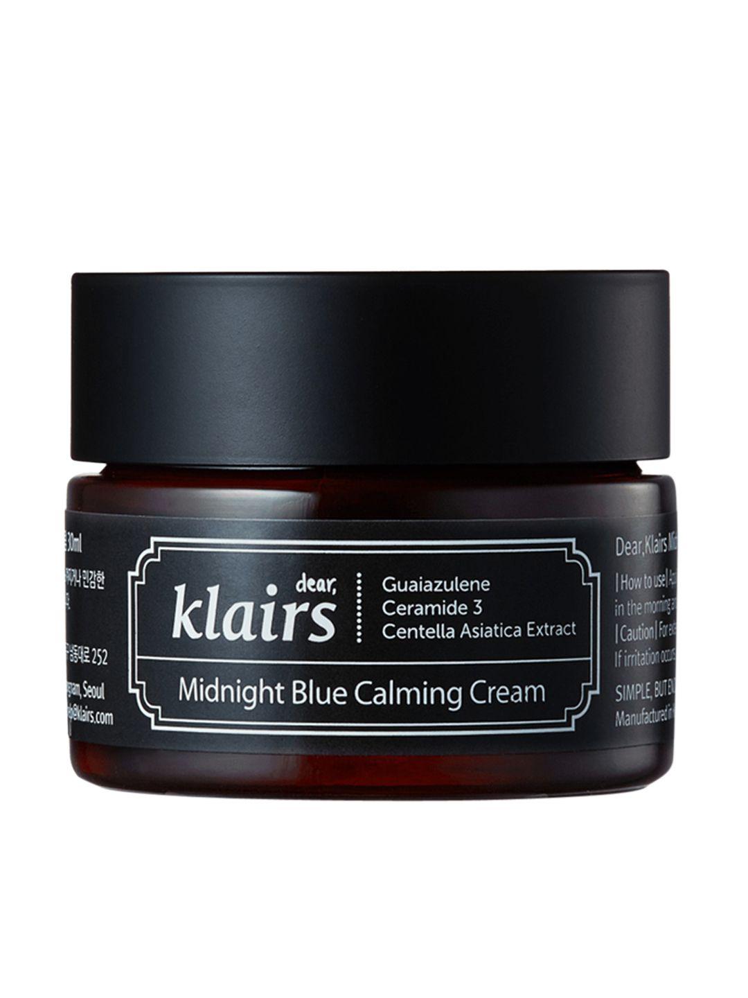dear klairs midnight blue calming cream with guaiazulene for sensitive skin - 30ml