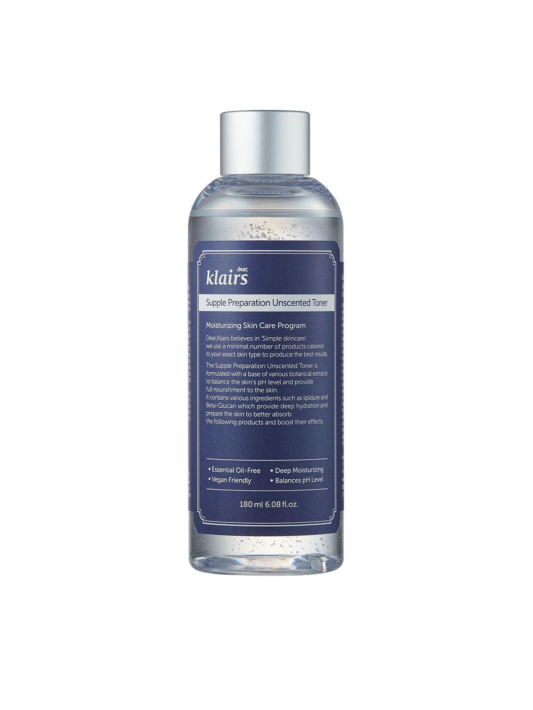 dear klairs vegan supple preparation unscented toner with with amino acids - 180 ml