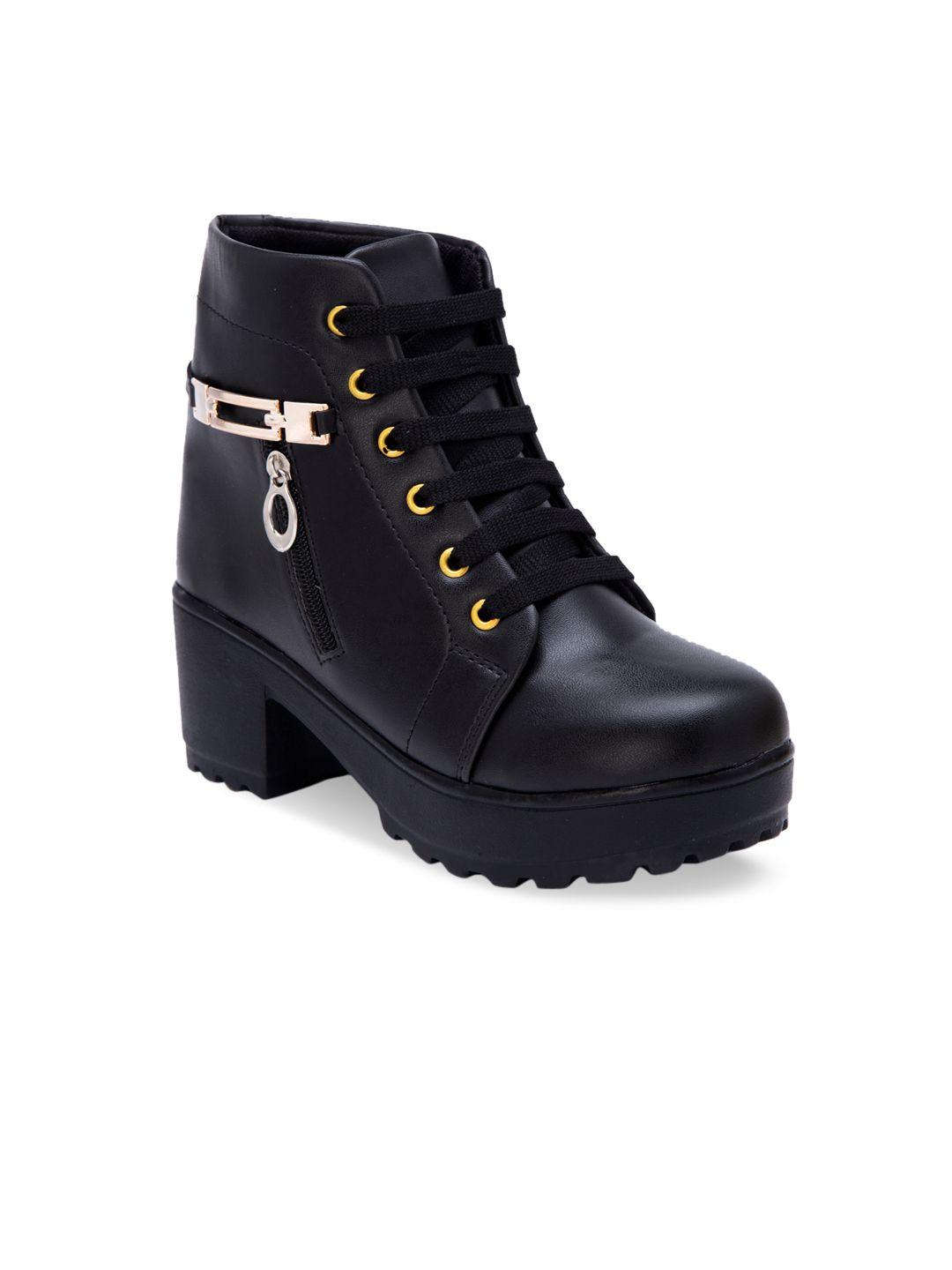 deas black block heeled boots