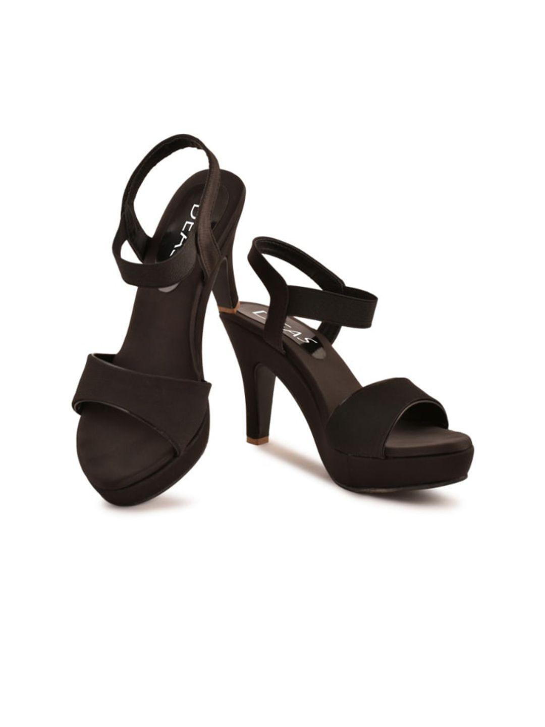 deas open toe slim heels with backstrap