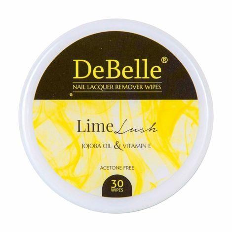 debelle nail lacquer remover wipes -lime lush