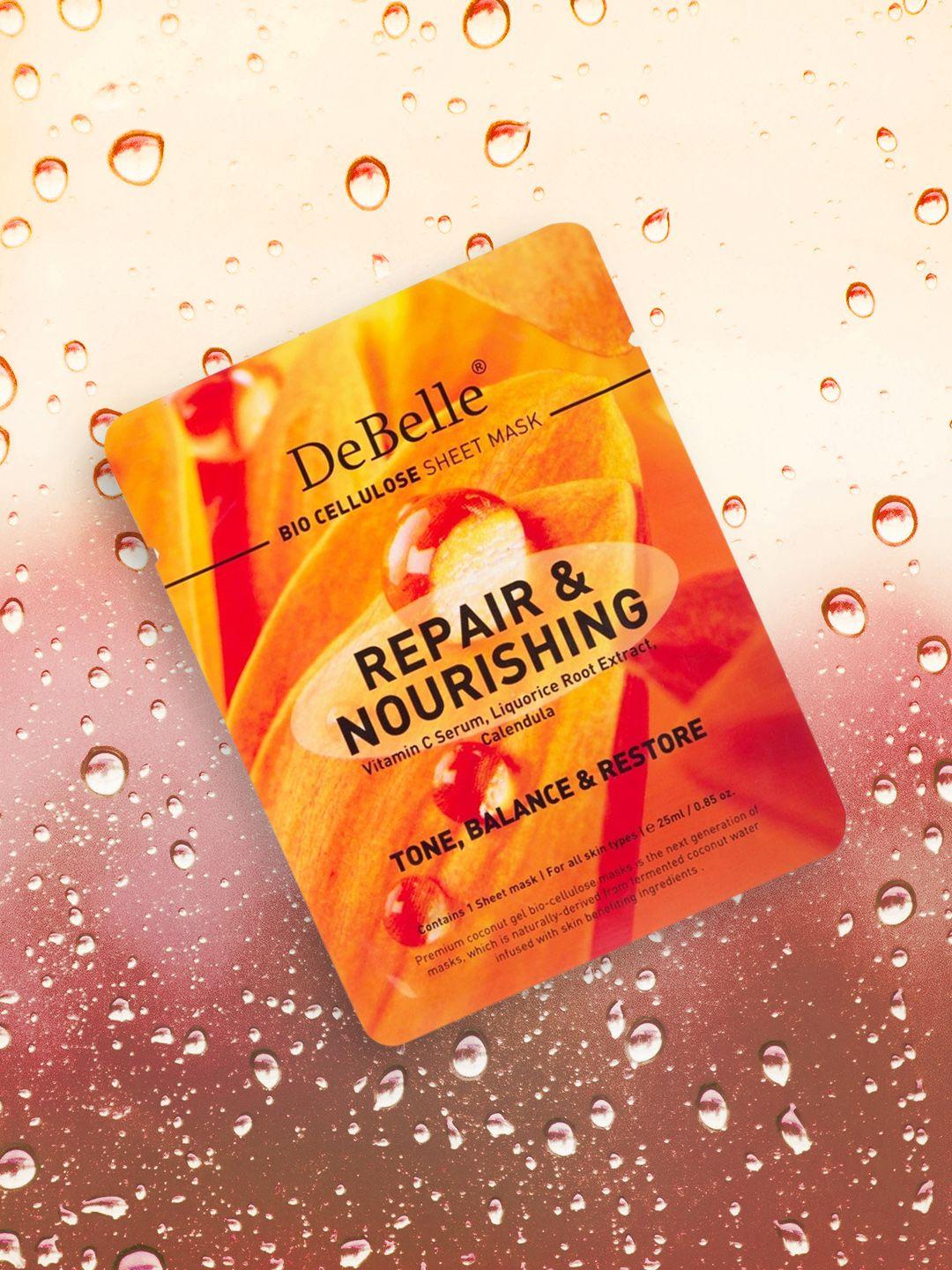 debelle bio cellulose face sheet mask - repair & nourishing 25 ml