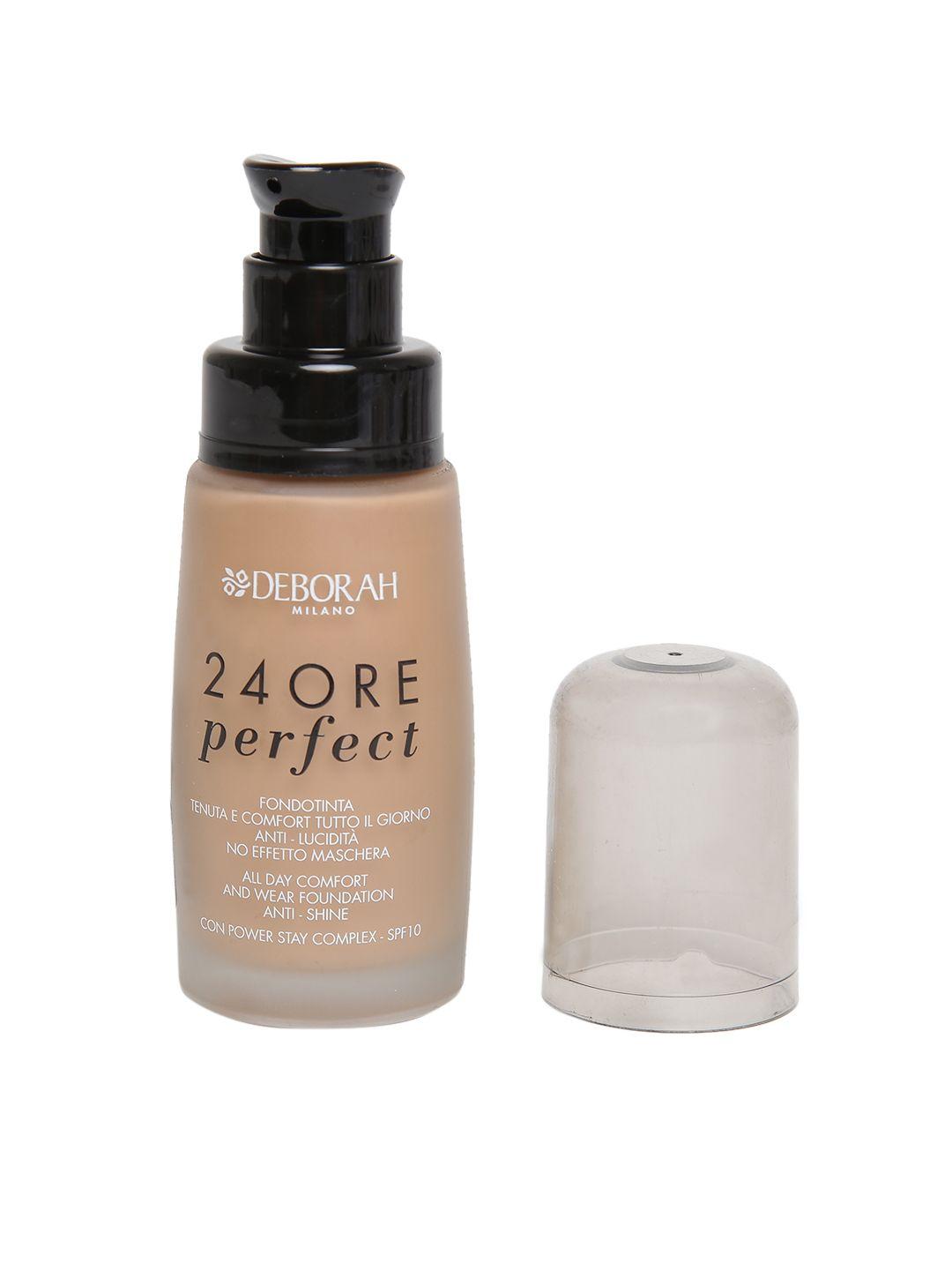 deborah milano 24ore apricot perfect foundation 4 with spf 10