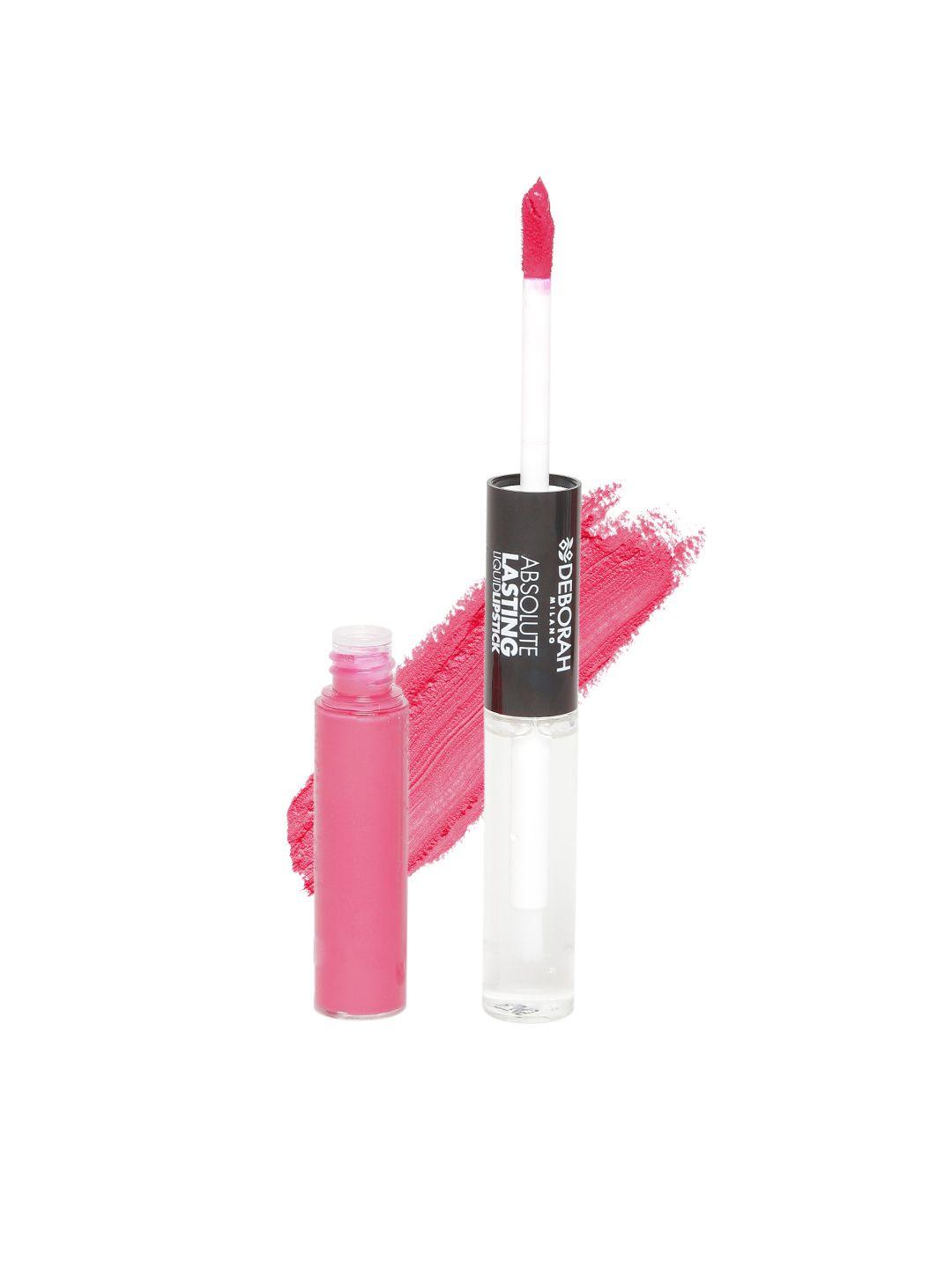 deborah milano absolute lasting baby pink liquid lipstick with gloss 04