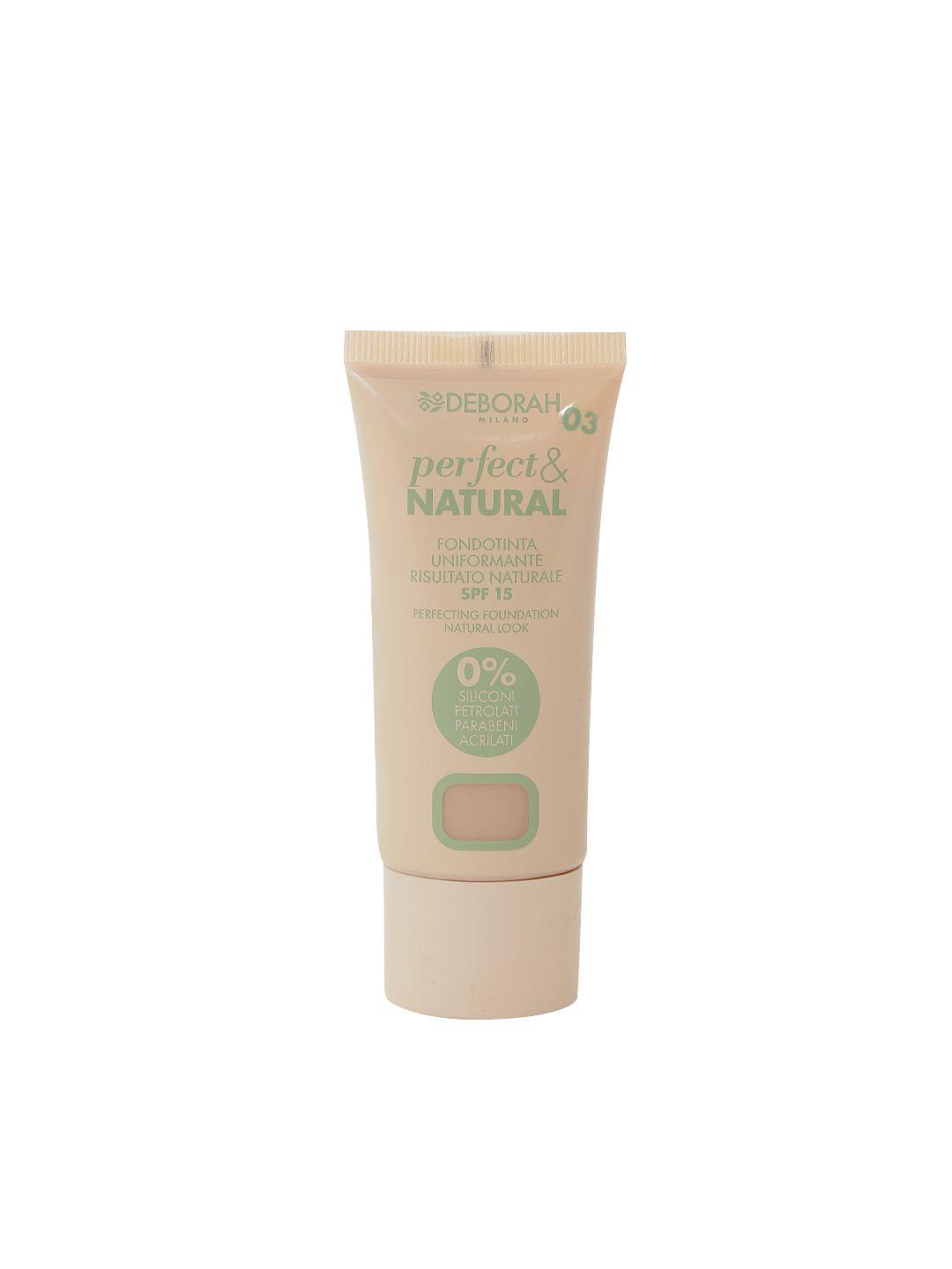 deborah milano beige spf 15 perfect & natural foundation 03