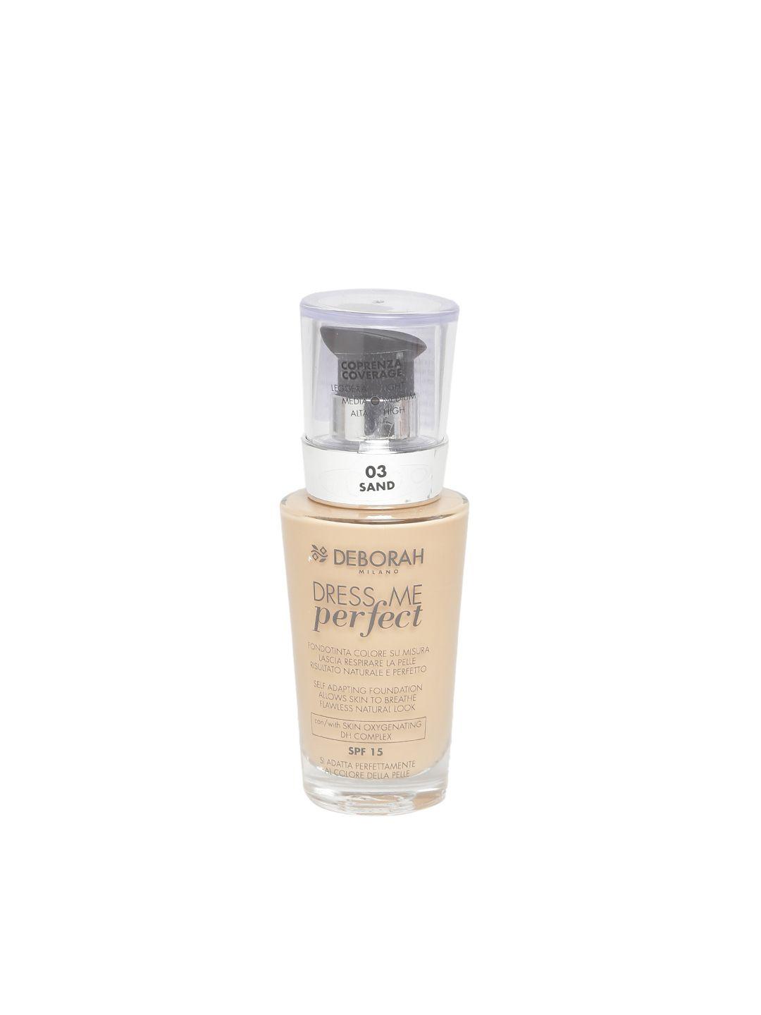 deborah milano dress me perfect sand spf 15 self-adapting foundation 03