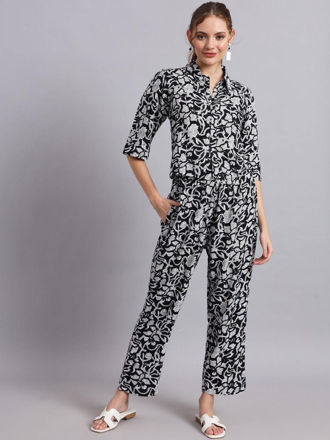 deckedup printed shirt with trousers