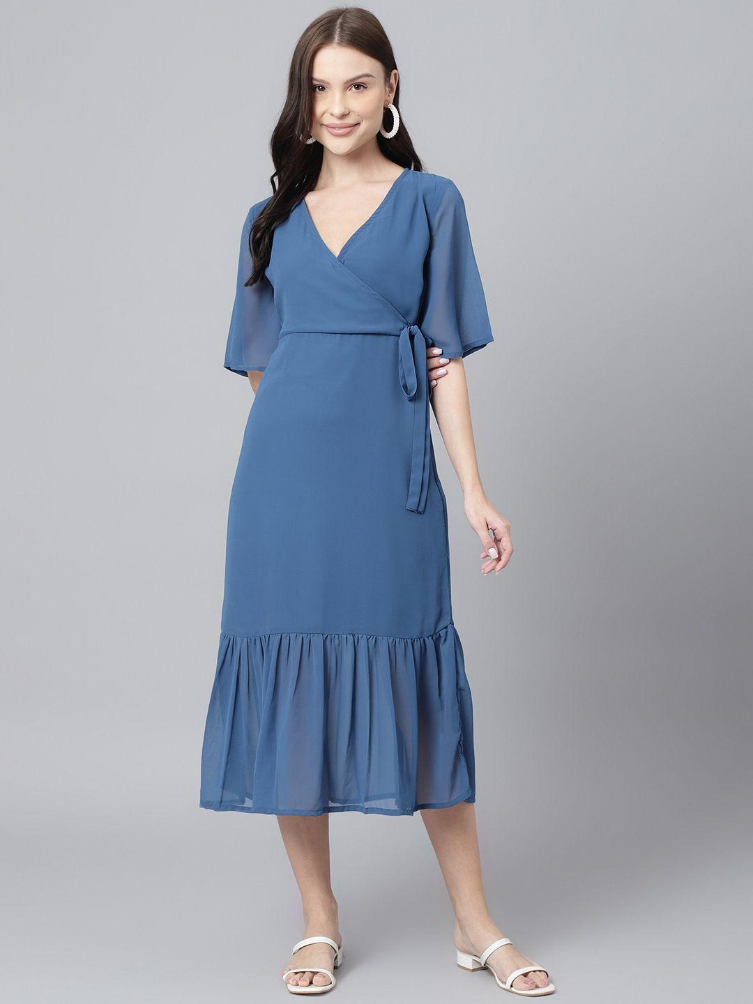 deckedup georgette midi dress