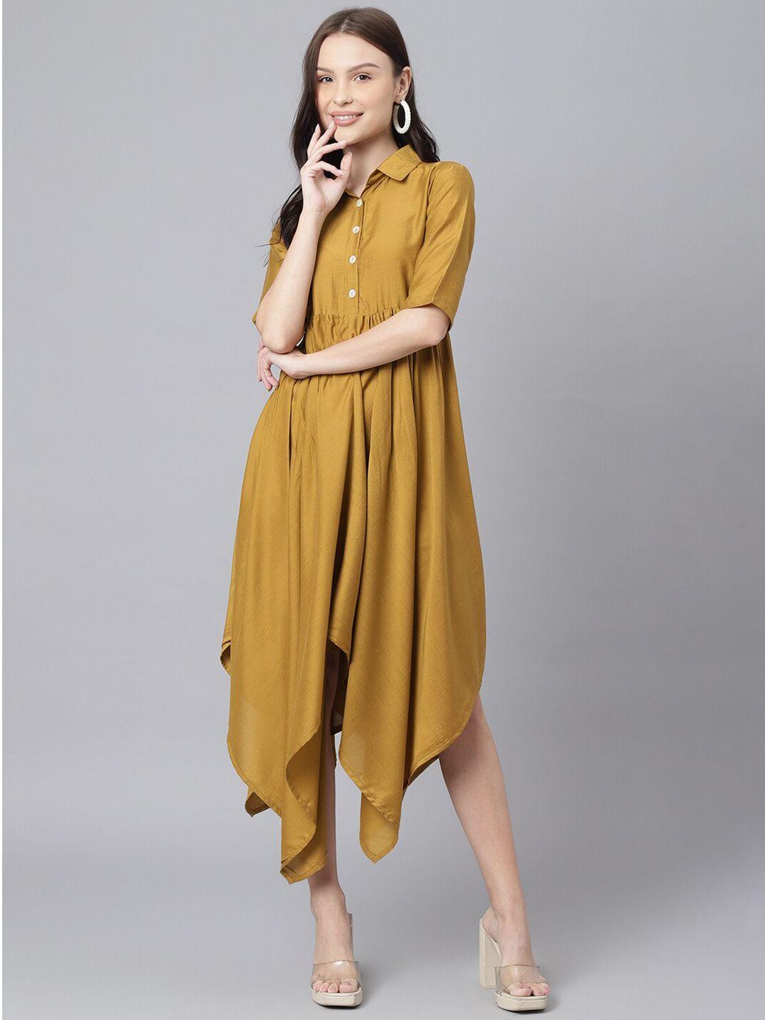 deckedup shirt midi dress