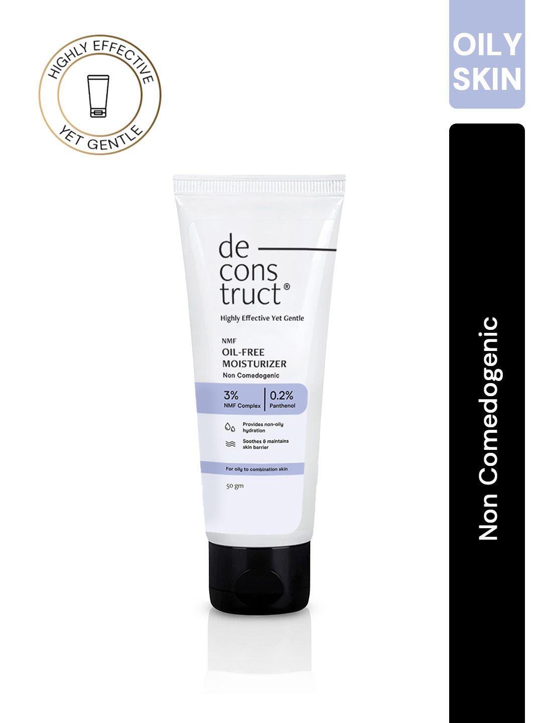 deconstruct oil-free moisturizer for oily skin with 3% nmf complex & 0.2% panthenol - 50g
