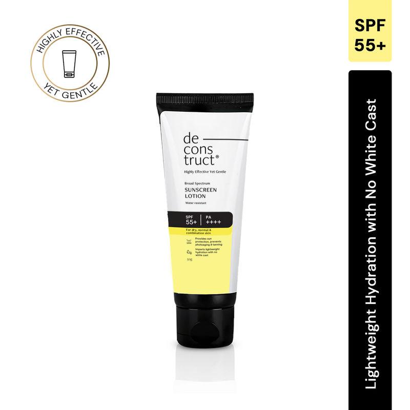 deconstruct sunscreen lotion spf 55+ and pa++++