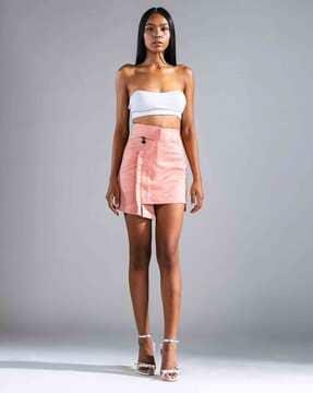 deconstructed wrap skirt