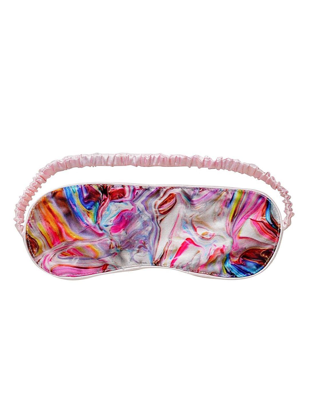 decorealm unisex multicoloured printed travelling eye mask