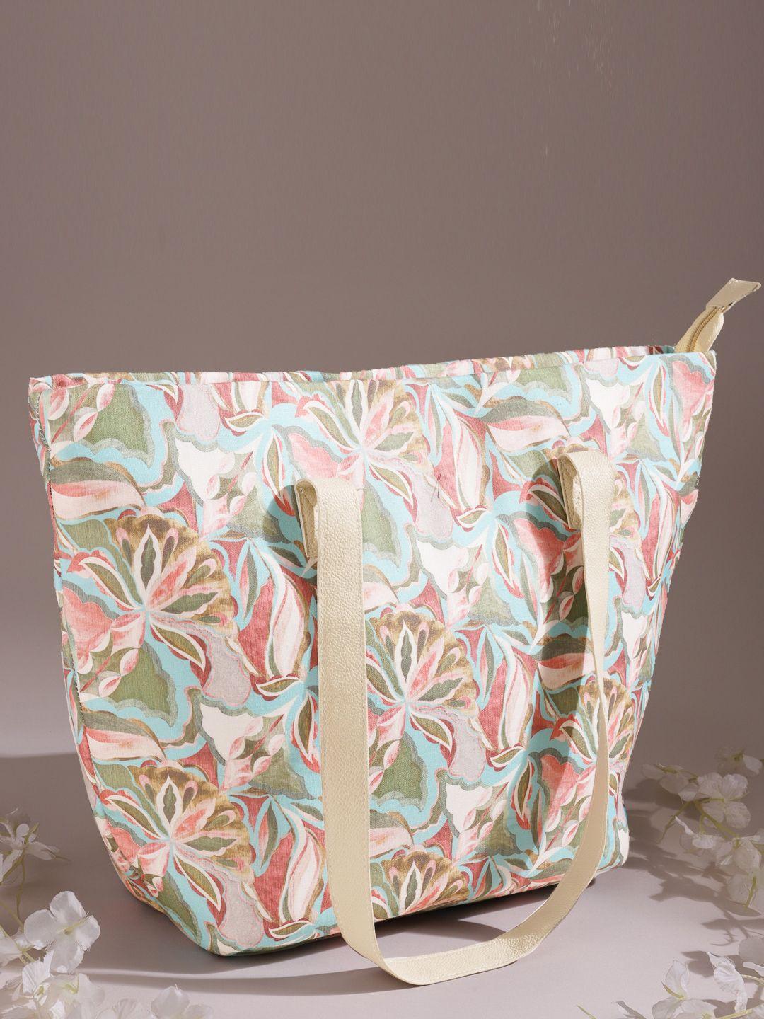 deebaco multicoloured floral printed shopper sling bag