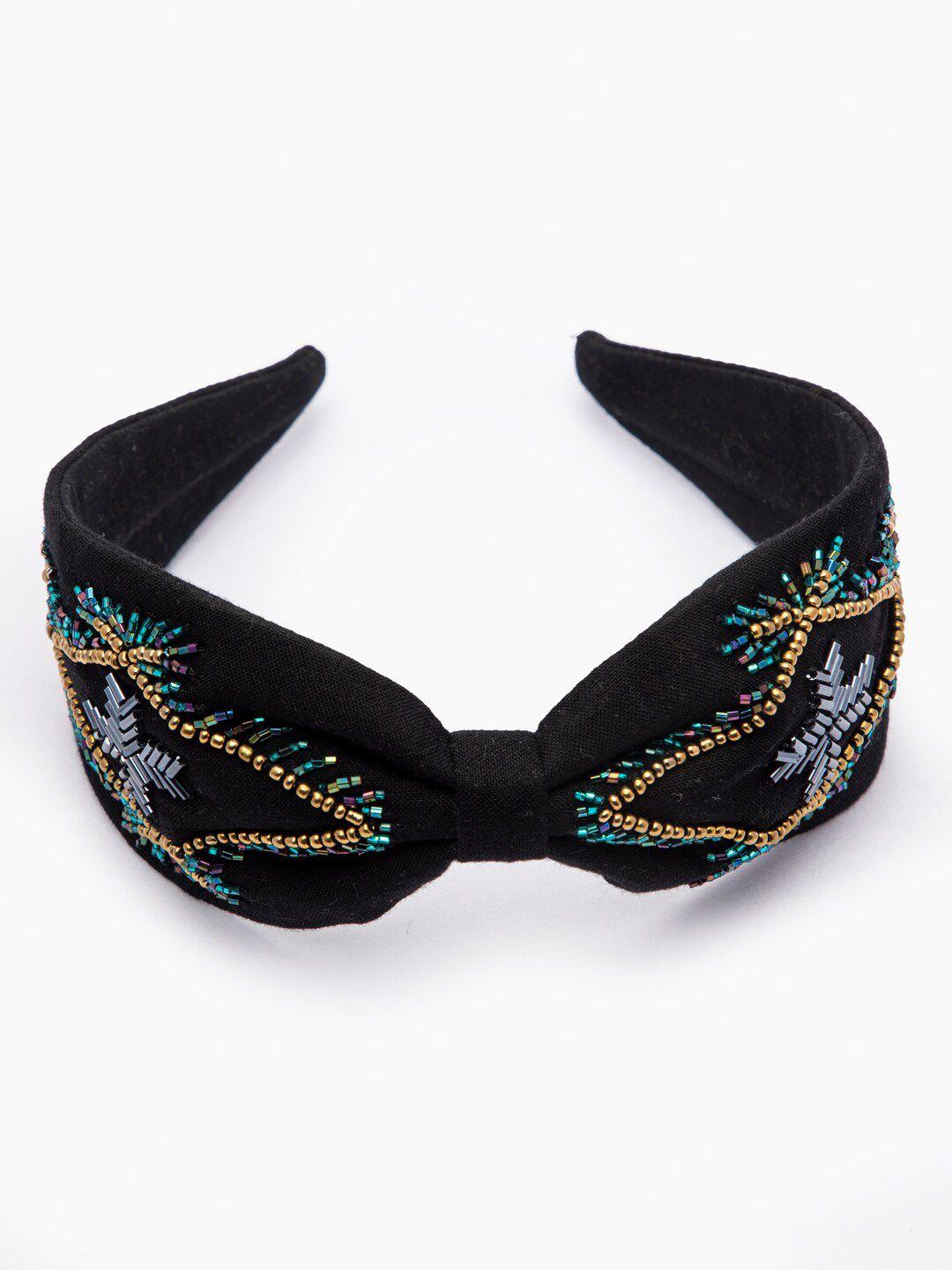 deebaco girls black embellished hairband