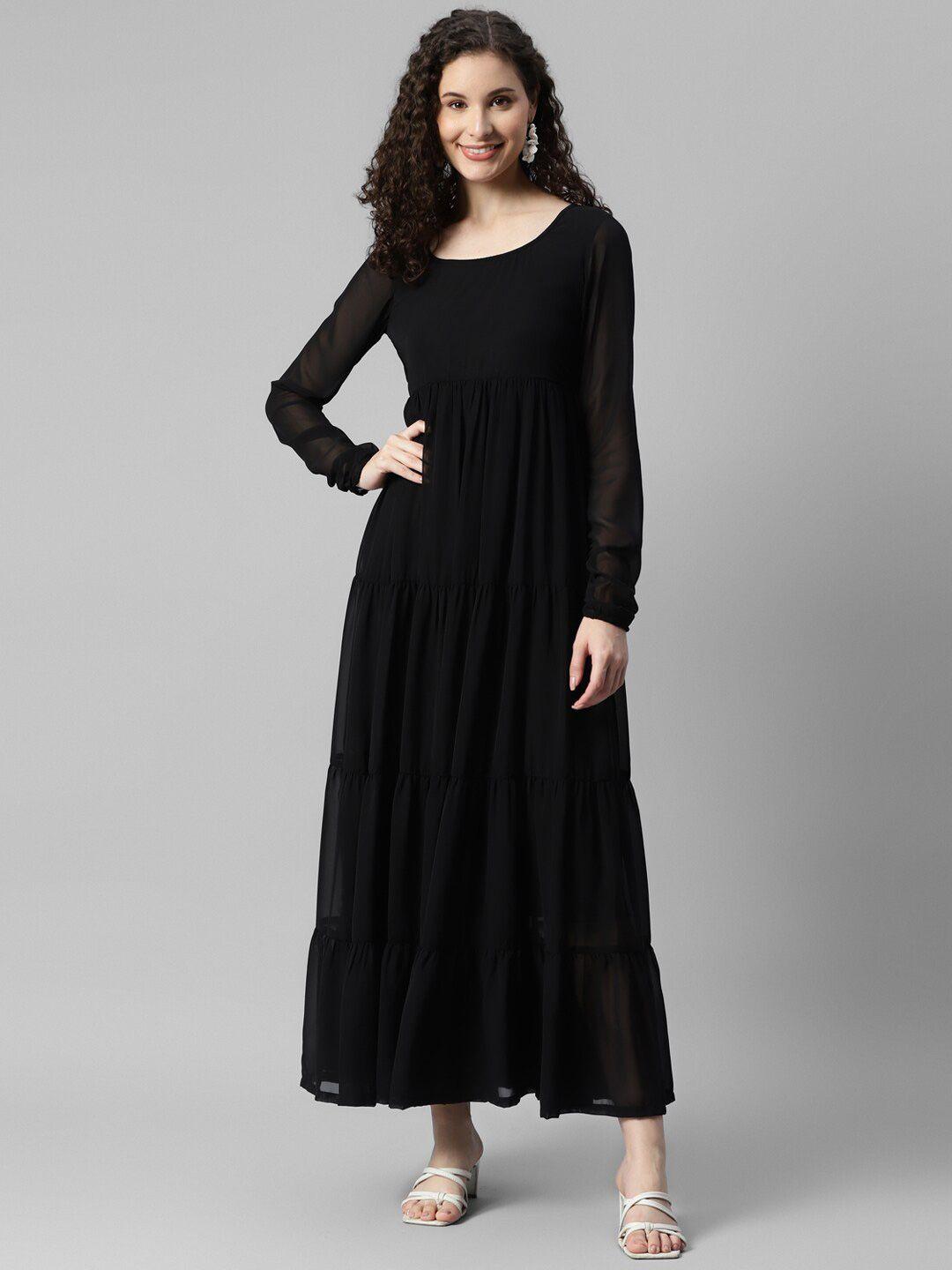 deebaco round neck maxi dress