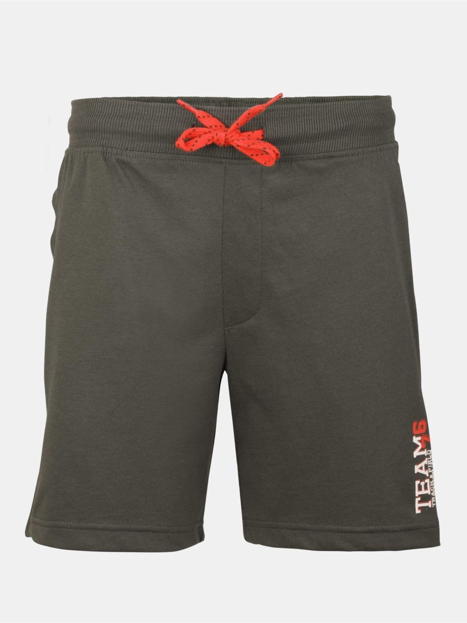deep olive boys shorts - style number - (ab12)